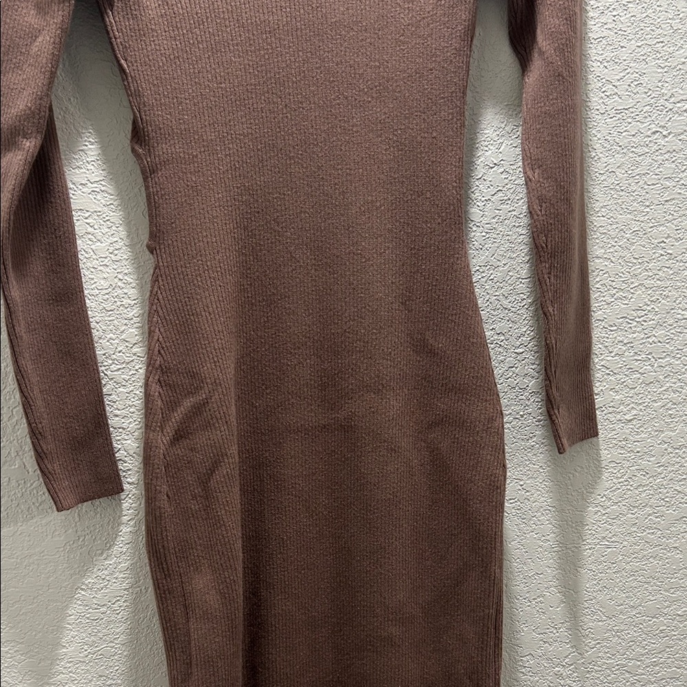 NWT Tan midi dress by Abercrombie sz: small - Picture 5 of 6